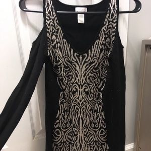 Cache sweater black sparkle size small